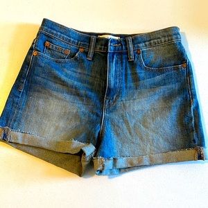 Madewell high rise shorts size 27